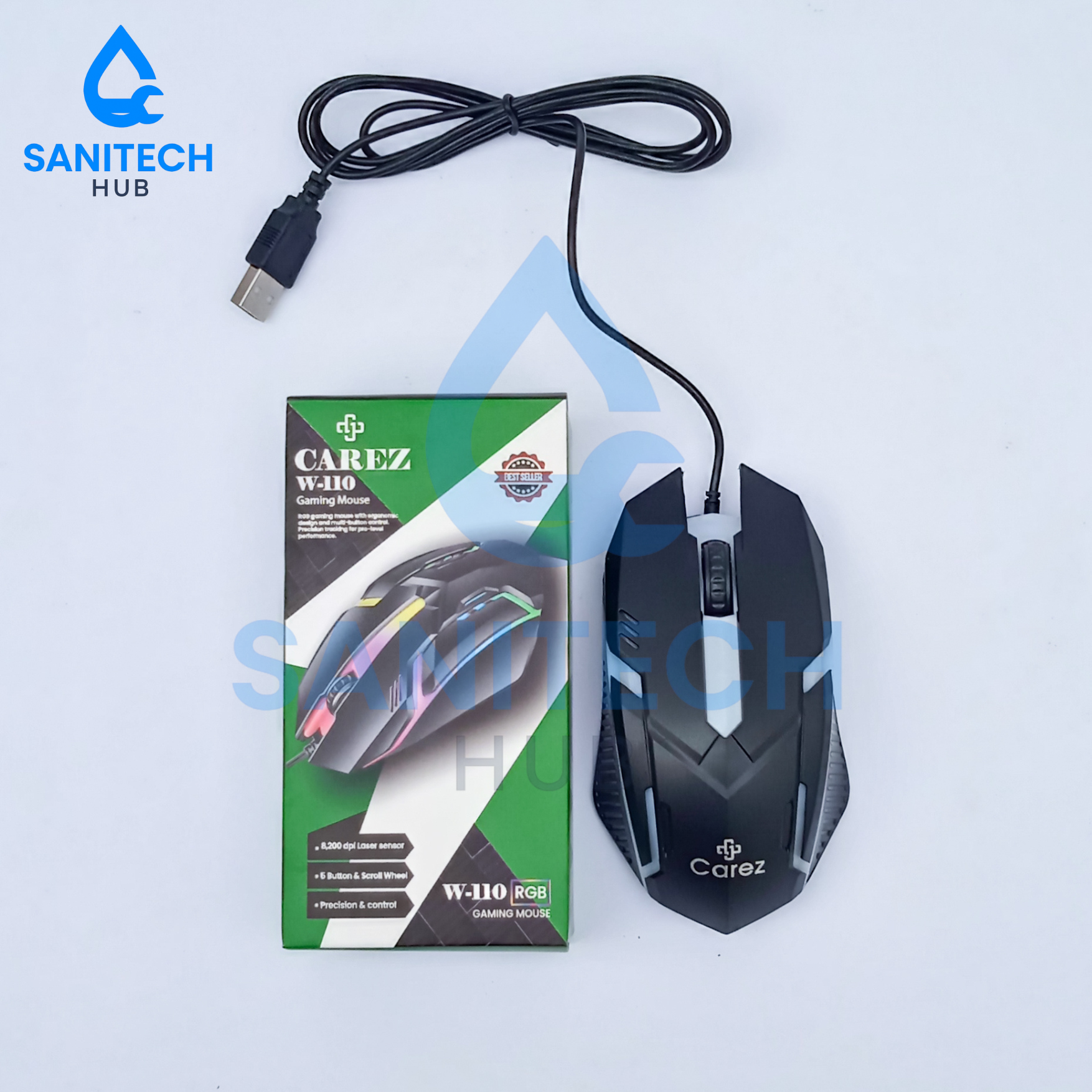Carez W-110 RGB Gaming Mouse - Image 2
